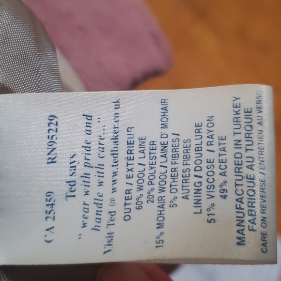 Ted baker woolblend coat - Picture 11 of 11